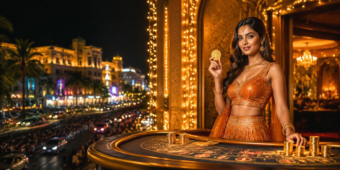Indian player enjoying slots gaming on mobile phone with touchscreen interface