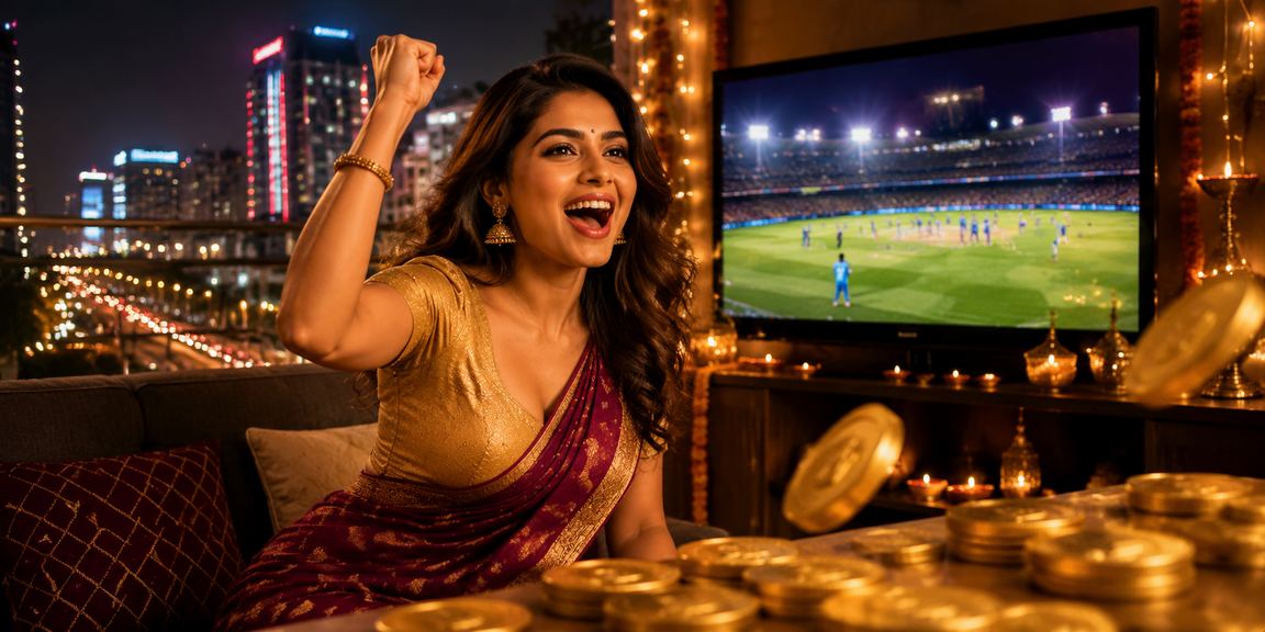 Professional live casino dealer hosting a game in a secure environment in India